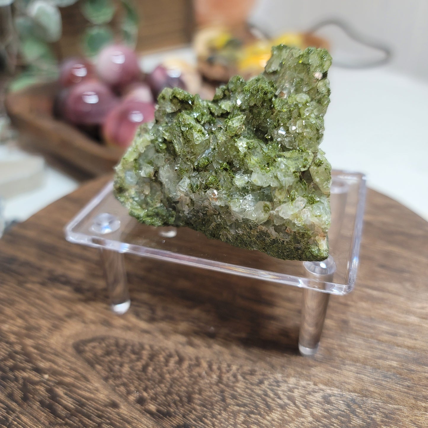 Acrylic 4-post Mineral Display Stand