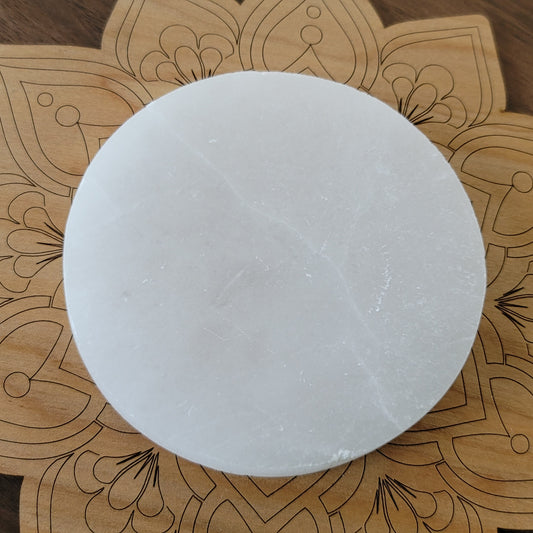 Round Selenite Charging Plate