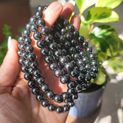 Hematite Bracelet - 8mm Beads