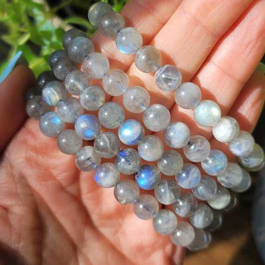 Labradorite Bracelet - 8mm Beads