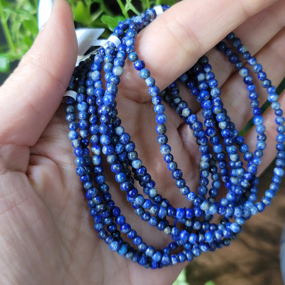 Lapis Lazuli Bracelet - 3mm Beads