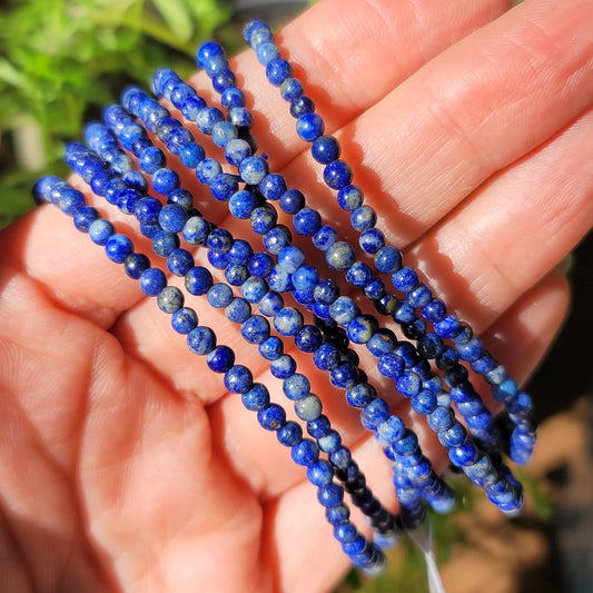 Lapis Lazuli Bracelet - 3mm Beads