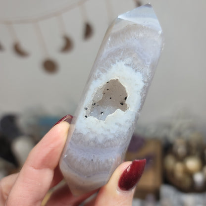 Druzy Agate Wand, Brazil - 01