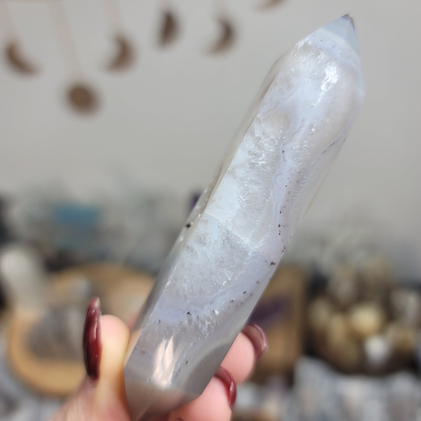 Druzy Agate Wand, Brazil - 01