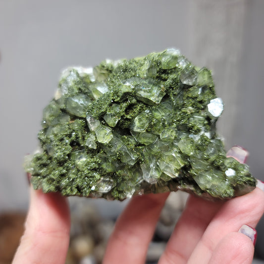 Epidote with Quartz (AKA Fairy Forest), Hakkari, Turkey - 01