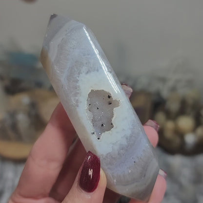 Druzy Agate Wand, Brazil - 01